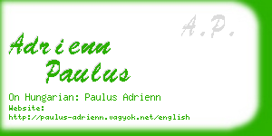 adrienn paulus business card